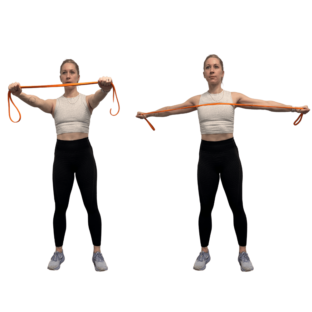  Resistance Band Pull Apart