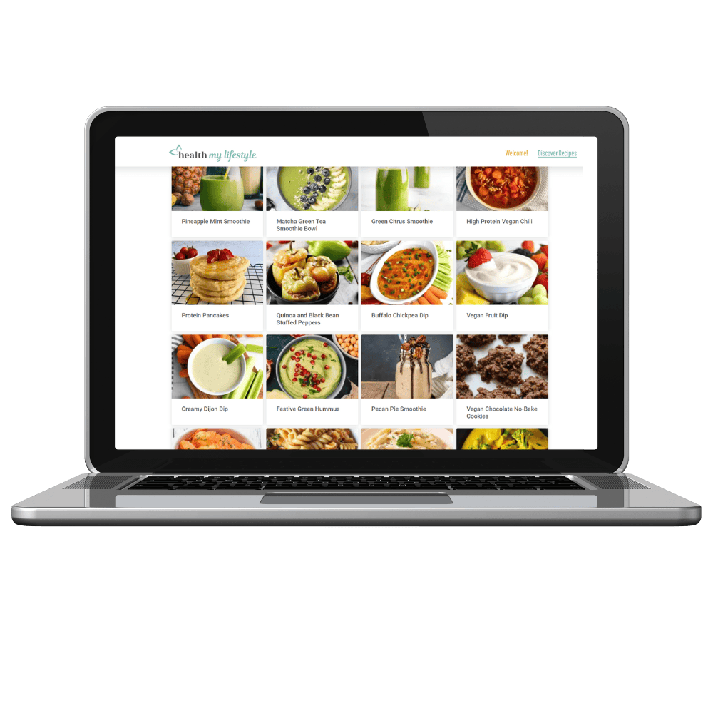 Over 600 recipes and new ones added each month in this healthy vegan meal planner