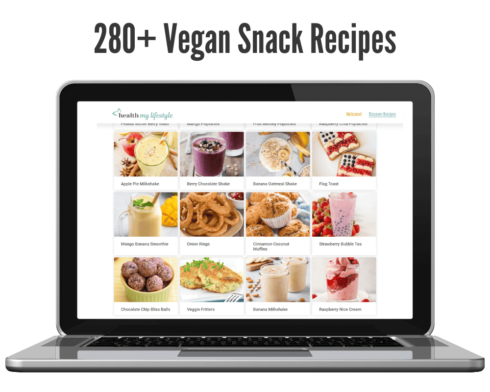 Plant based snack recipes in the health my lifestyle meal planner