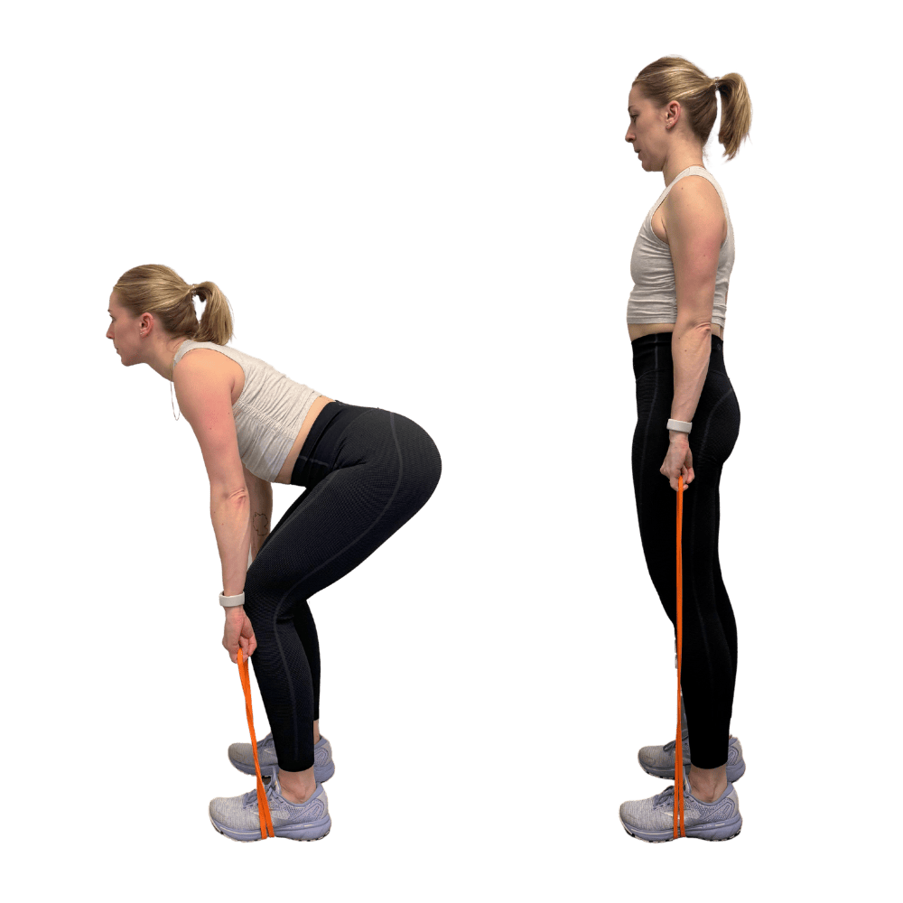 resistance band deadlift