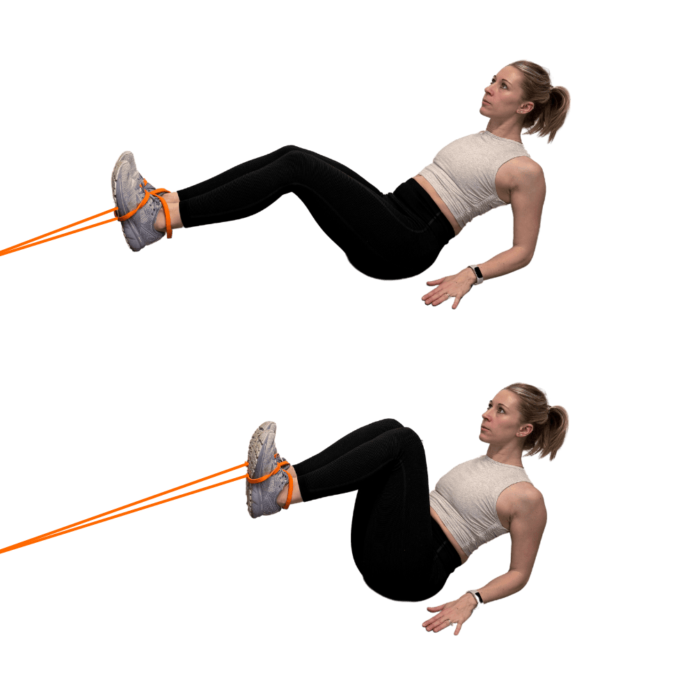 Resistance Band Reverse Crunch