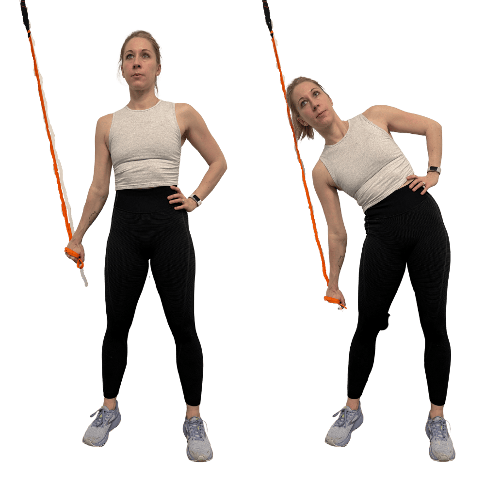 Resistance Band Side Bend core workout