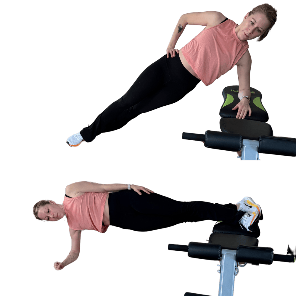  Decline or Incline Side Plank