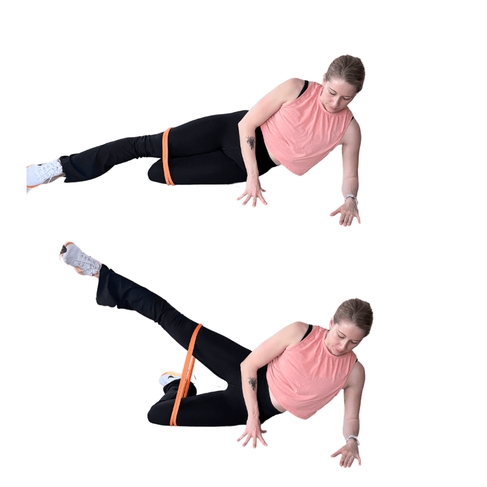 Resistance Band Side Lying Leg Lifts