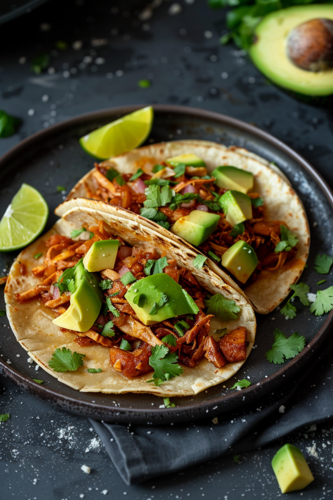 taco recipe meal plate