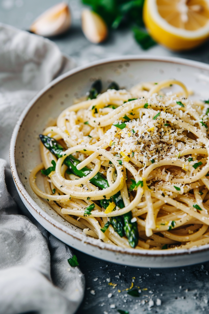 lemon asparagus pasta