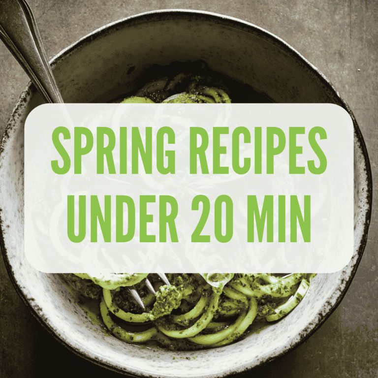 EASY VEGAN spring recipes under 20 minutes