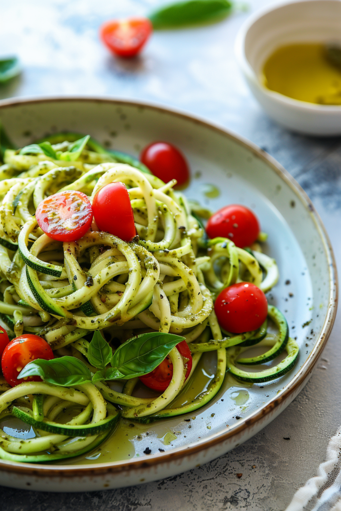 Zucchini Noodles with Pesto