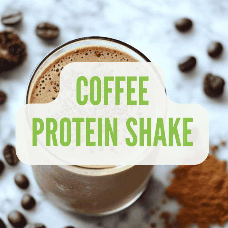 vegan coffee protein shake