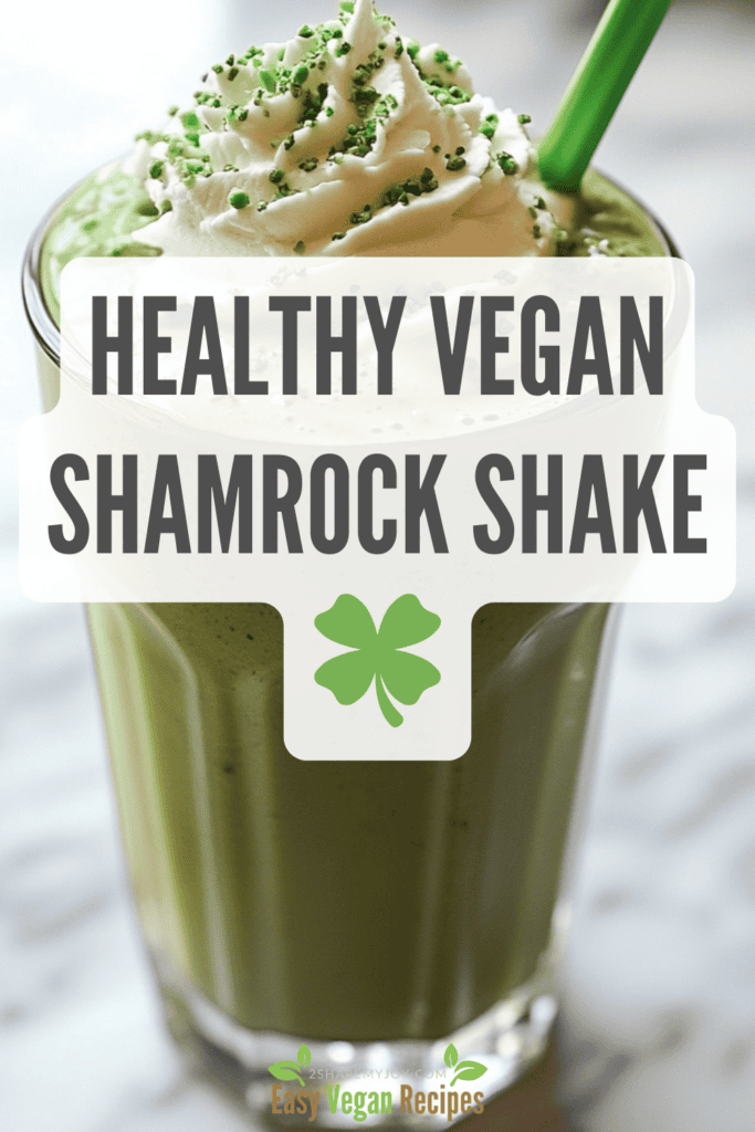 A creamy, refreshing vegan shamrock shake that's perfect for St. Patrick's Day! Packed with wholesome ingredients like banana, avocado, and fresh spinach, this shake is a healthy treat you’ll love. 🍀💚