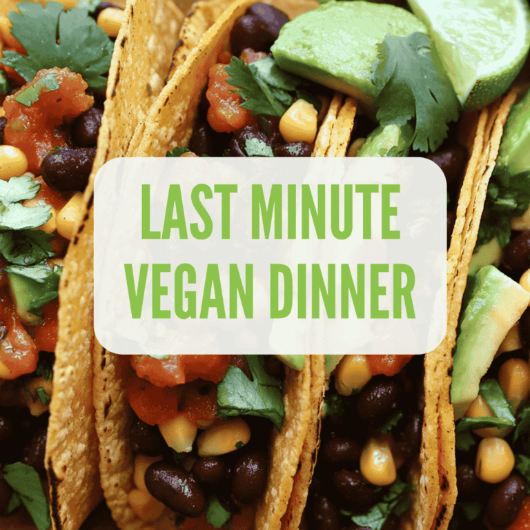 5 Last-Minute Easy Vegan Dinners for When You’re Short on Time