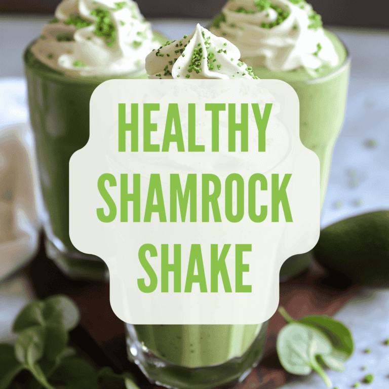 healthy vegan shamrock shake
