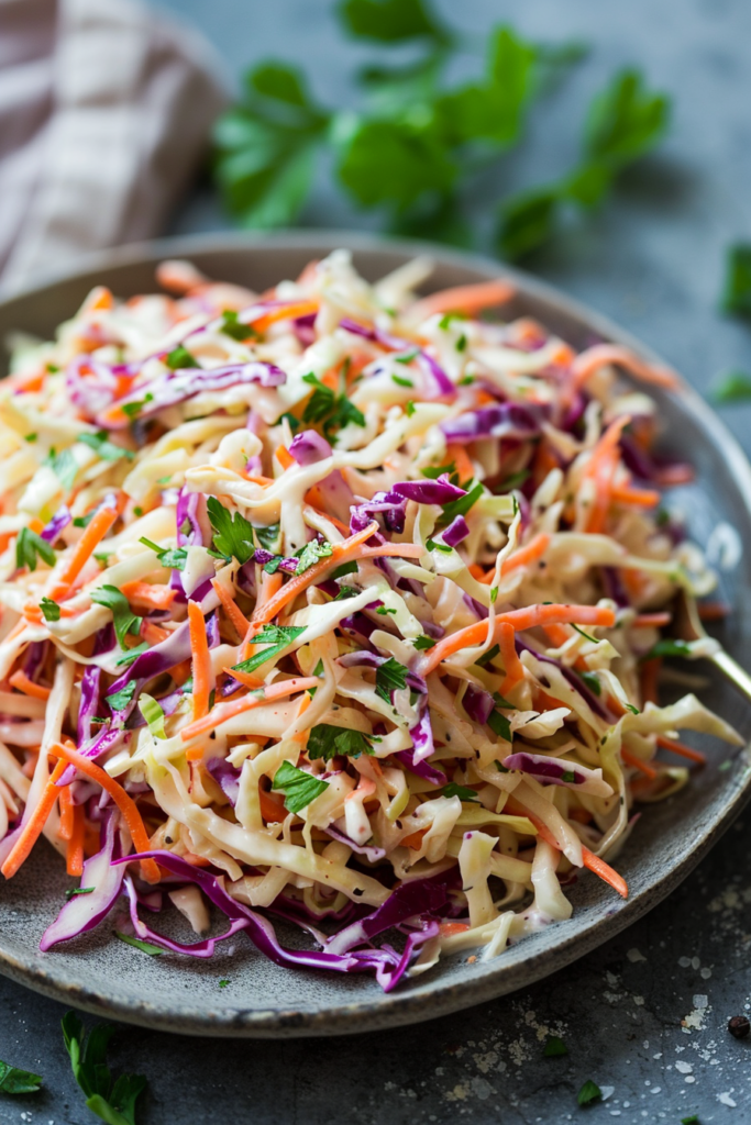 creamy vegan coleslaw