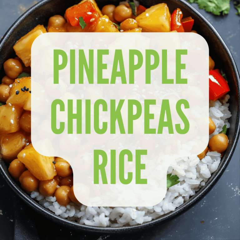 Try this easy pineapple chickpeas and rice recipe – a quick, vegan, and delicious meal perfect for busy weeknights or meal prep!