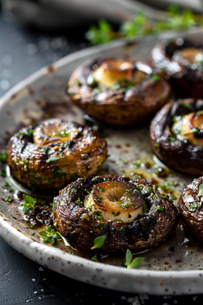 Garlic-Herb Grilled Mushrooms