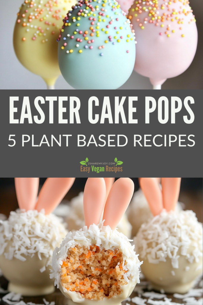 Easter Treats Made Easy! 🧁🌸 These 5 Vegan Easter Cake Pop ideas are perfect for spring! From robin’s egg speckled pops to peanut butter nests, they’re fun to make and 100% plant-based. Great for Easter baskets, parties, or just a festive treat! Try them out and pin for later! 📌🌼
