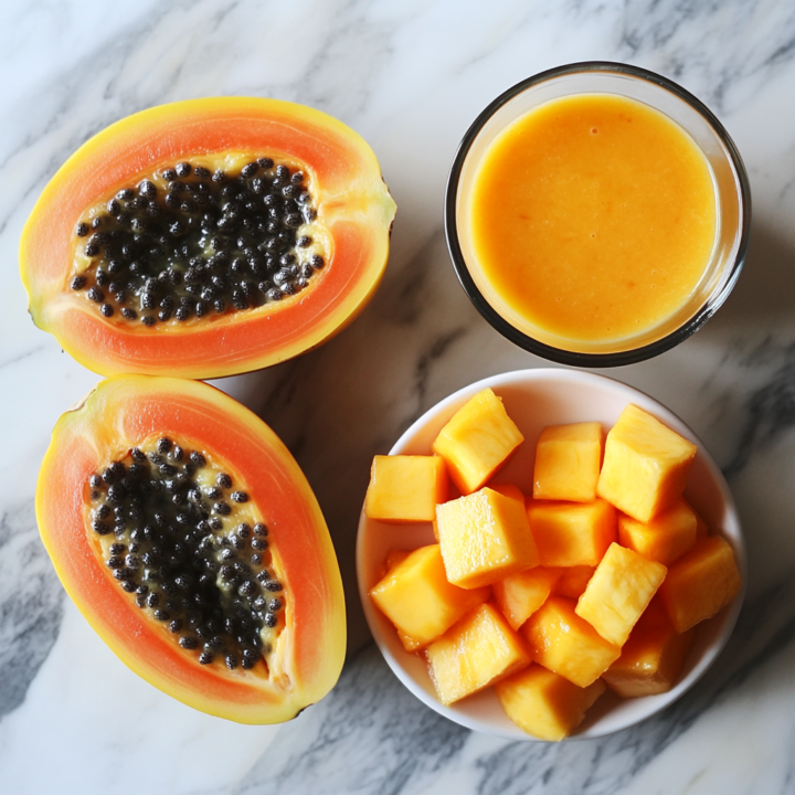 Papaya Smoothie (Easy Vegan Recipe)