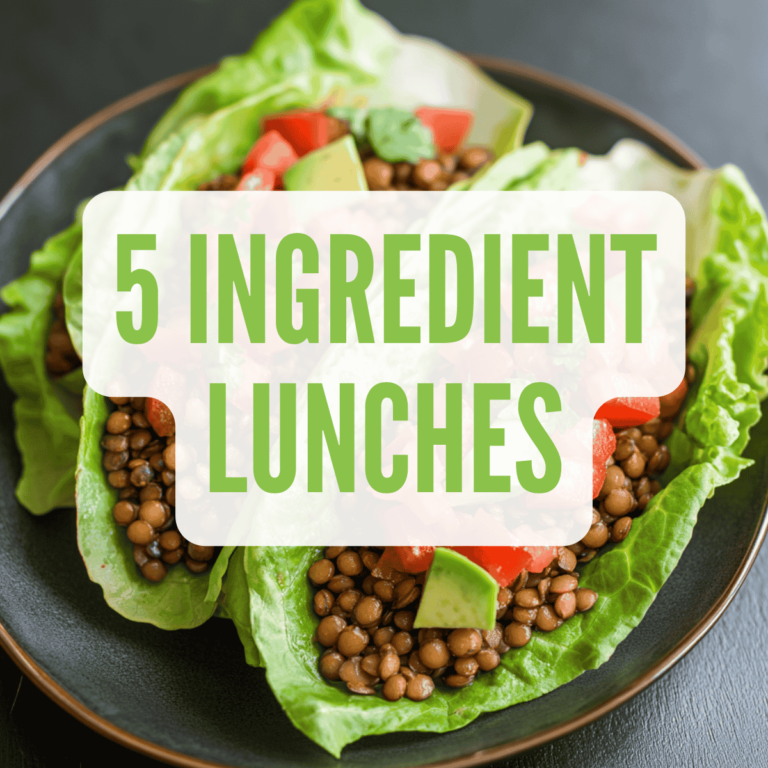 10 easy vegan lunches with 5 ingredients or less—quick, healthy, and perfect for busy days. Plant-based meals made simple!