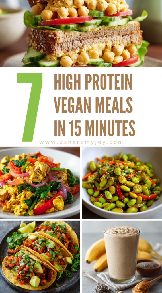 Short on time but still want something healthy and satisfying? These quick vegan meals are packed with protein and flavor — perfect for lunch, dinner, or post-workout! Save these easy plant-based recipes to stay full and energized all day. 🌿💪 #VeganMeals #HighProteinVegan #QuickDinnerIdeas