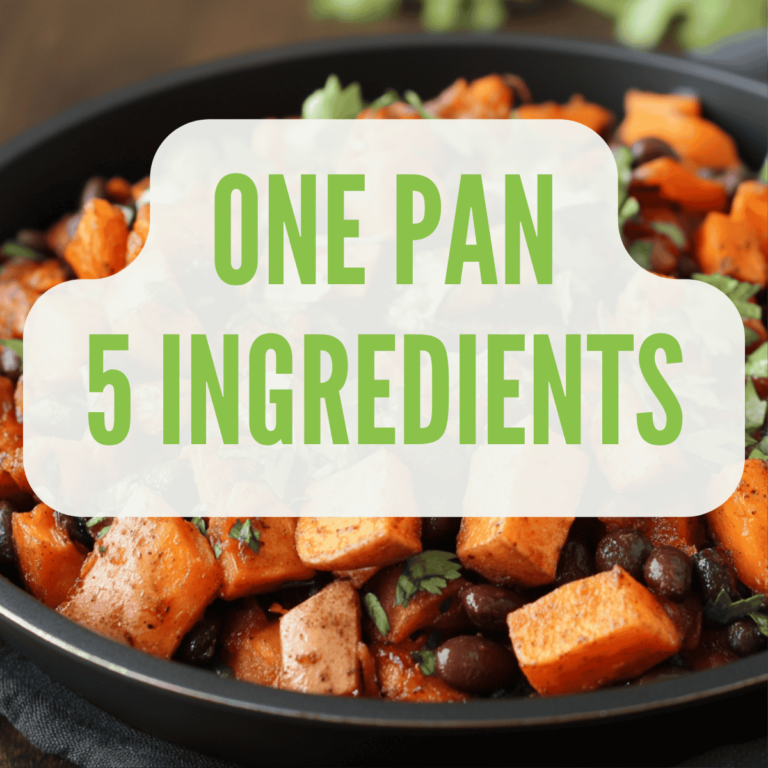 Make dinner easy with these 5 one-pan vegan meals—only 5 ingredients or less! Quick, delicious, and no extra pots needed. 🍽️✨ #VeganMeals