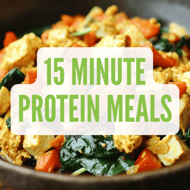 7 Quick High-Protein Vegan Meals in 15 Minutes