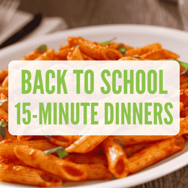 back to school weeknight vegan dinner