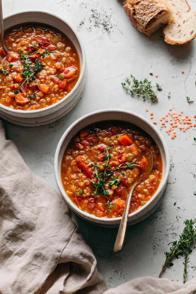 red lentil vegetable stew