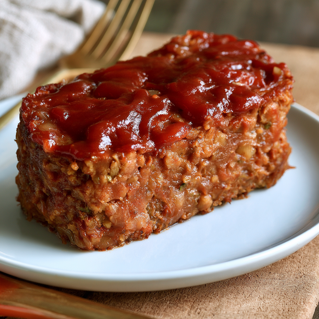 bbq chickpea meatloaf