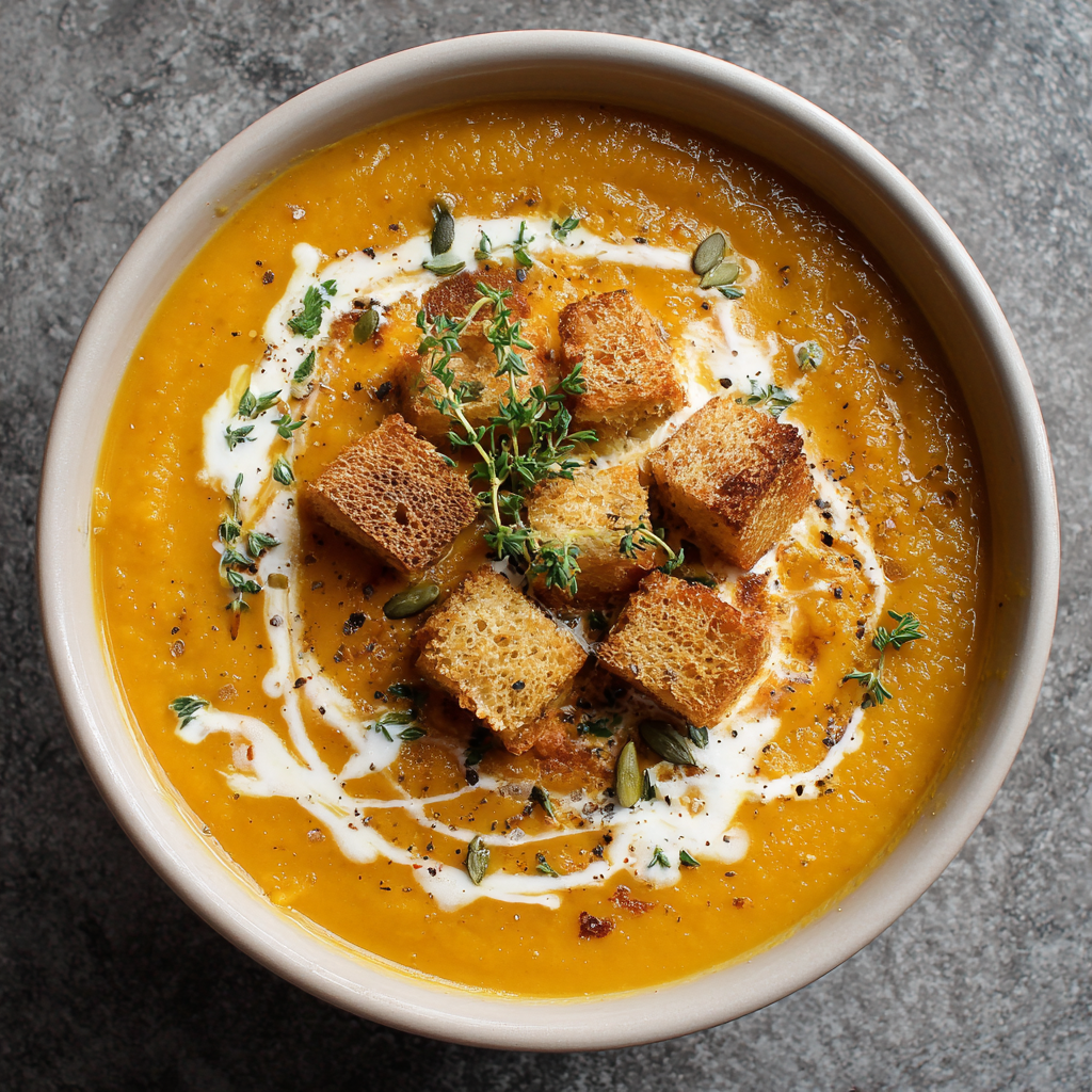 Vegan butternut squash soup
