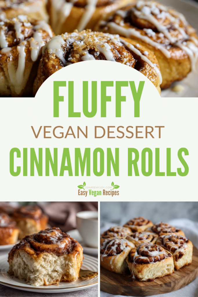 These soft, fluffy vegan cinnamon rolls are perfect for Christmas brunch or any cozy holiday morning! Filled with gooey cinnamon sugar and topped with sweet vanilla glaze, they’re 100% dairy-free and easy to make. Whether you’re baking for guests or treating yourself, these rolls make every festive breakfast feel special. 🌱✨ Save this vegan holiday recipe!