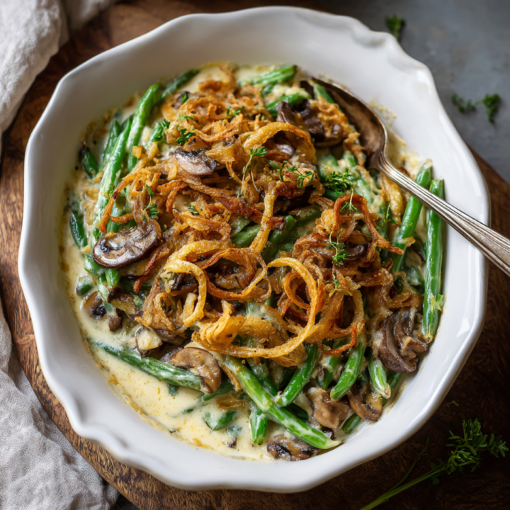 easy vegan green bean casserole