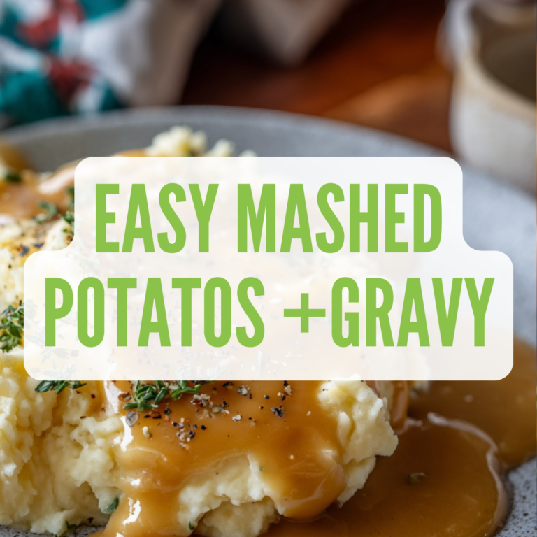 Creamy, fluffy vegan mashed potatoes with rich homemade gravy — the ultimate dairy-free comfort food! Easy to make ahead, perfect for holidays or weeknights.