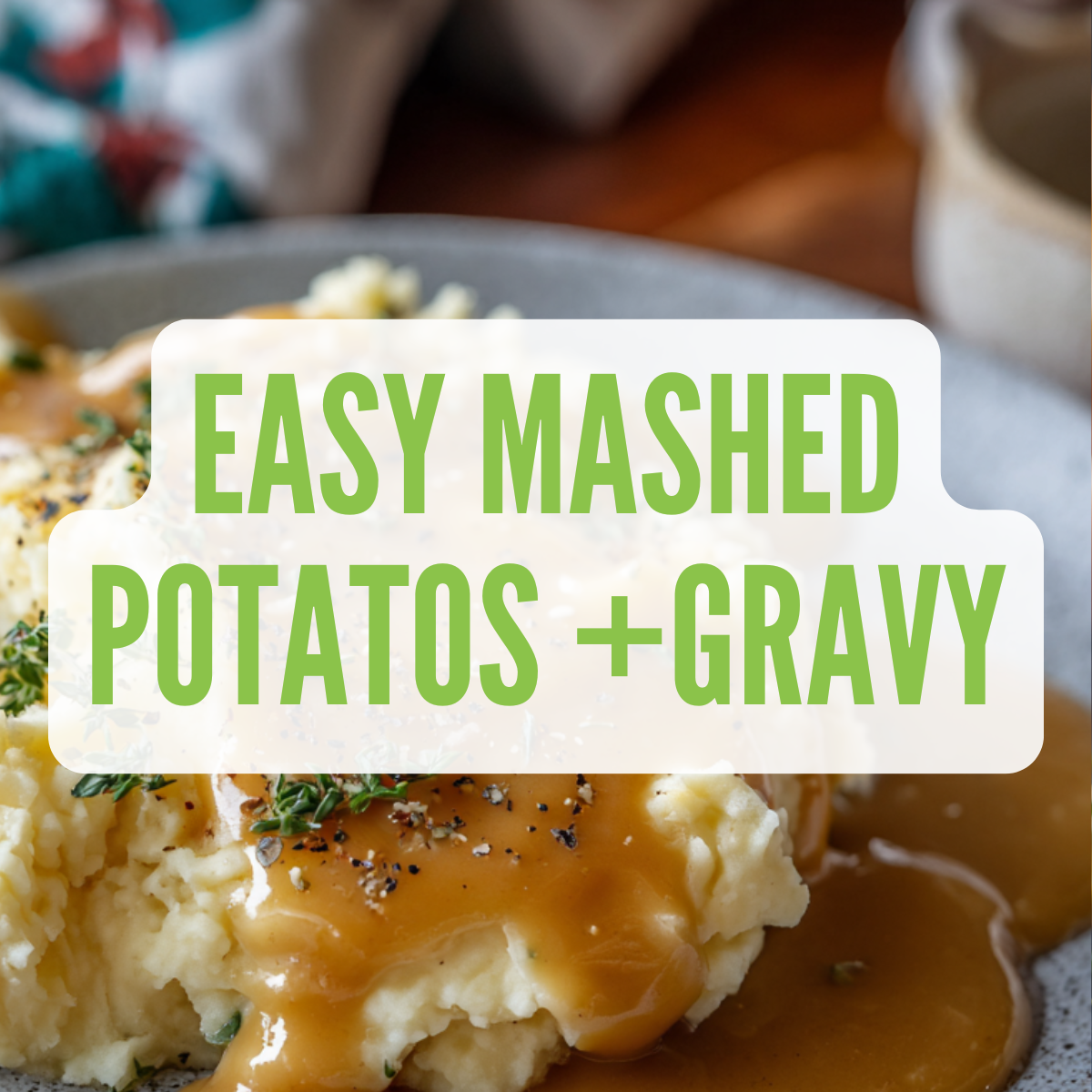 EASY Vegan Mashed Potatoes   Gravy (Make Ahead ) 2sharemyjoy com