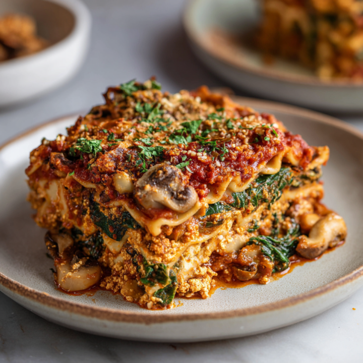 This high-protein vegan lasagna is hearty, cheesy, and packed with 23g of plant-based protein per serving. Easy to make, family-friendly, and perfect for meal prep!