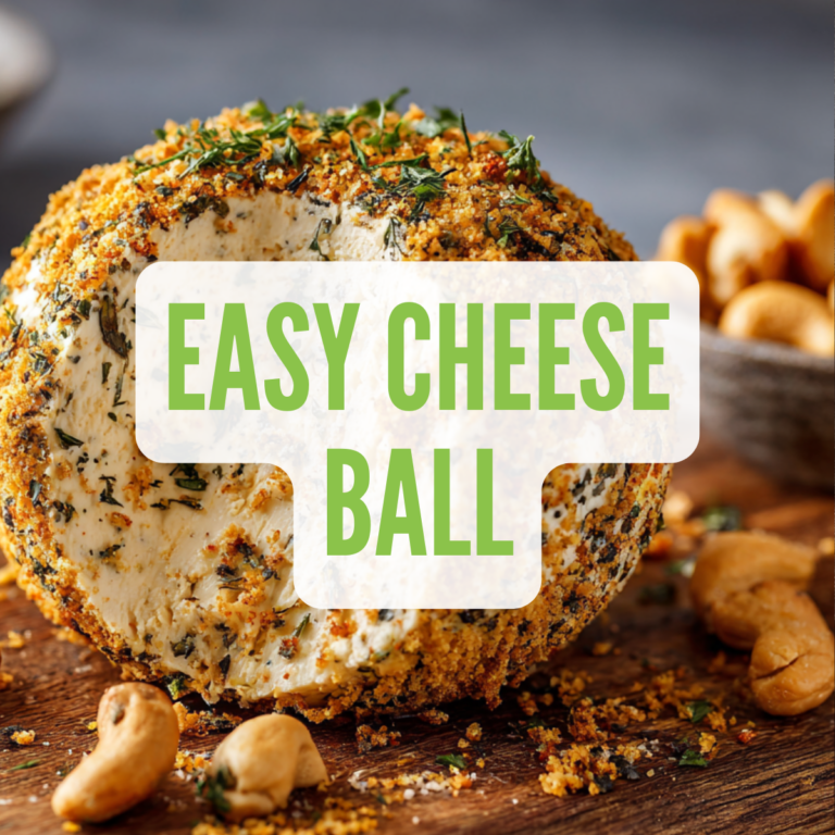 This easy vegan cheese ball is a total showstopper! Made with cashews, lemon juice, and nutritional yeast for a creamy, tangy flavor that even non-vegans love. Perfect for holiday parties, potlucks, or weekend snacking. Serve it with crackers or veggies for an appetizer everyone will rave about. Dairy-free, gluten-free, and ready in minutes!
