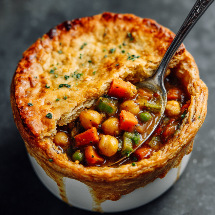 Chickpea Pot Pie with Herbed Crust