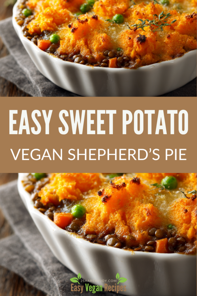 Need a quick weeknight dinner that’s cozy, healthy, and satisfying? This One-Pan Vegan Sweet Potato Shepherd’s Pie has you covered! Creamy mashed sweet potatoes top a hearty lentil and veggie filling for the perfect comfort meal — ready in just 30 minutes. Packed with plant-based protein, fiber, and flavor, it’s a delicious vegan twist on a classic. Great for meal prep, holidays, or whenever you need a warm, nourishing dish! 🌿🍠 Save this easy recipe now!