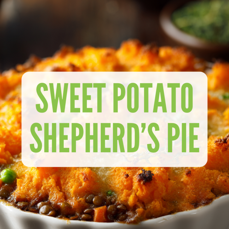 easy vegan sweet potato shepherds pie