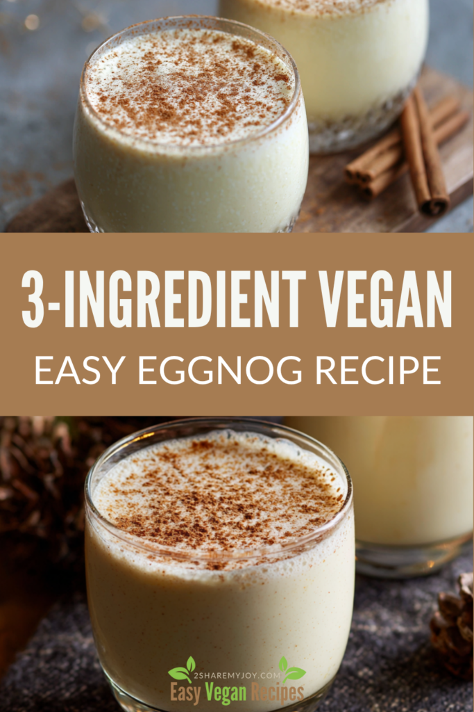 Bring the Christmas magic home with this creamy 3-ingredient vegan eggnog! Made with almond milk, coconut milk, and maple syrup, it’s the easiest holiday drink you’ll ever make — smooth, naturally sweet, and ready in just 5 minutes. Perfect for Christmas brunch, cozy nights, or festive gatherings. Sip it warm or chilled and taste pure holiday comfort! 🎄✨ #VeganChristmasRecipes #HolidayDrinks #DairyFreeEggnog