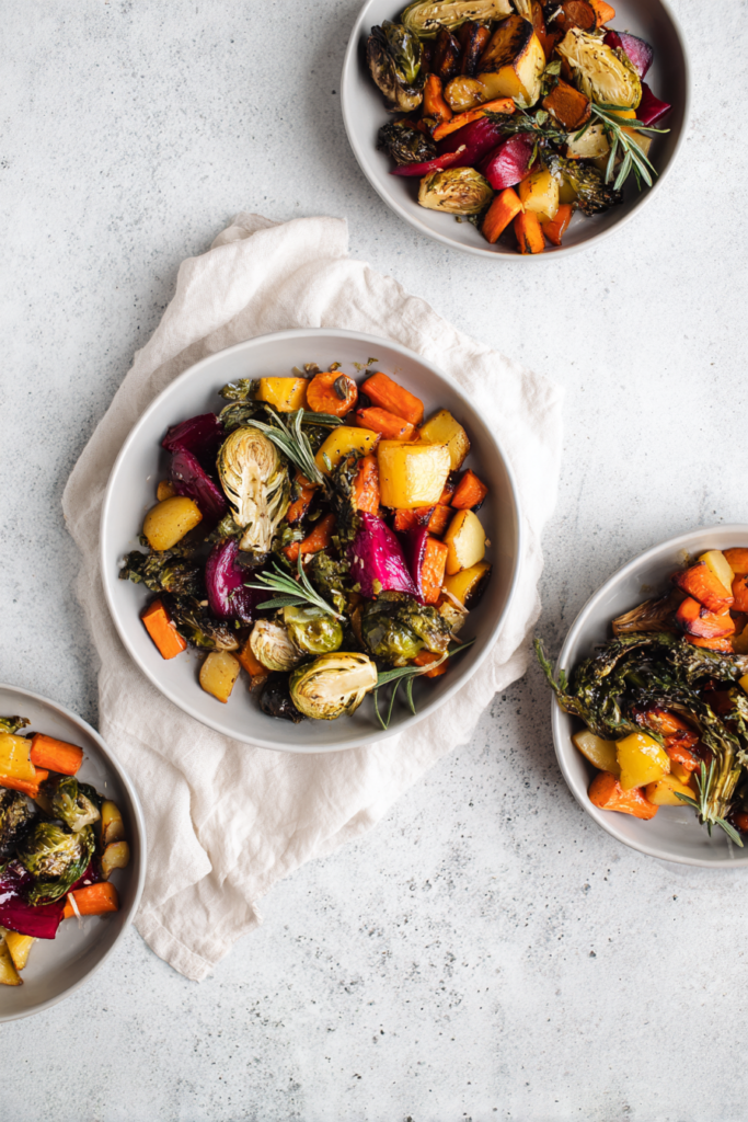 Maple Dijon Roasted Veggies