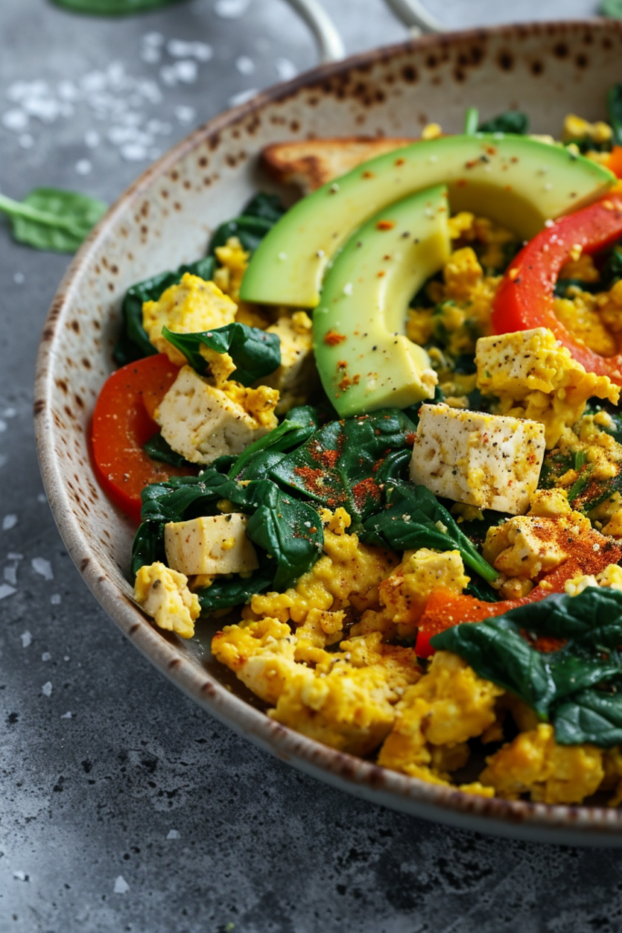 High-Protein Tofu Scramble Bowl