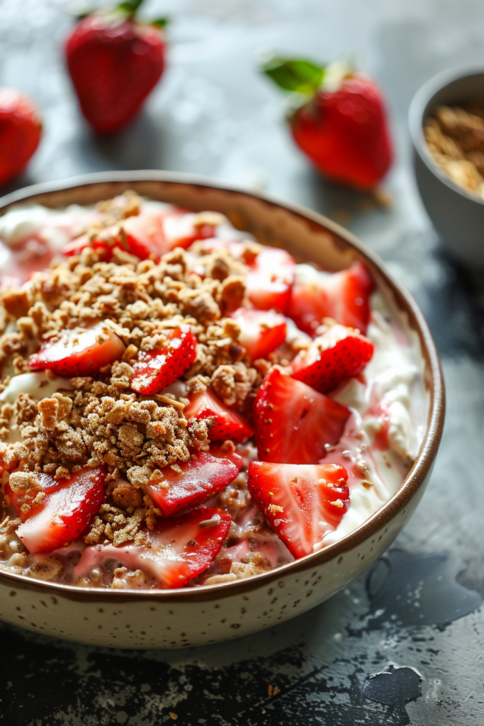 Strawberry Cheesecake Oats 