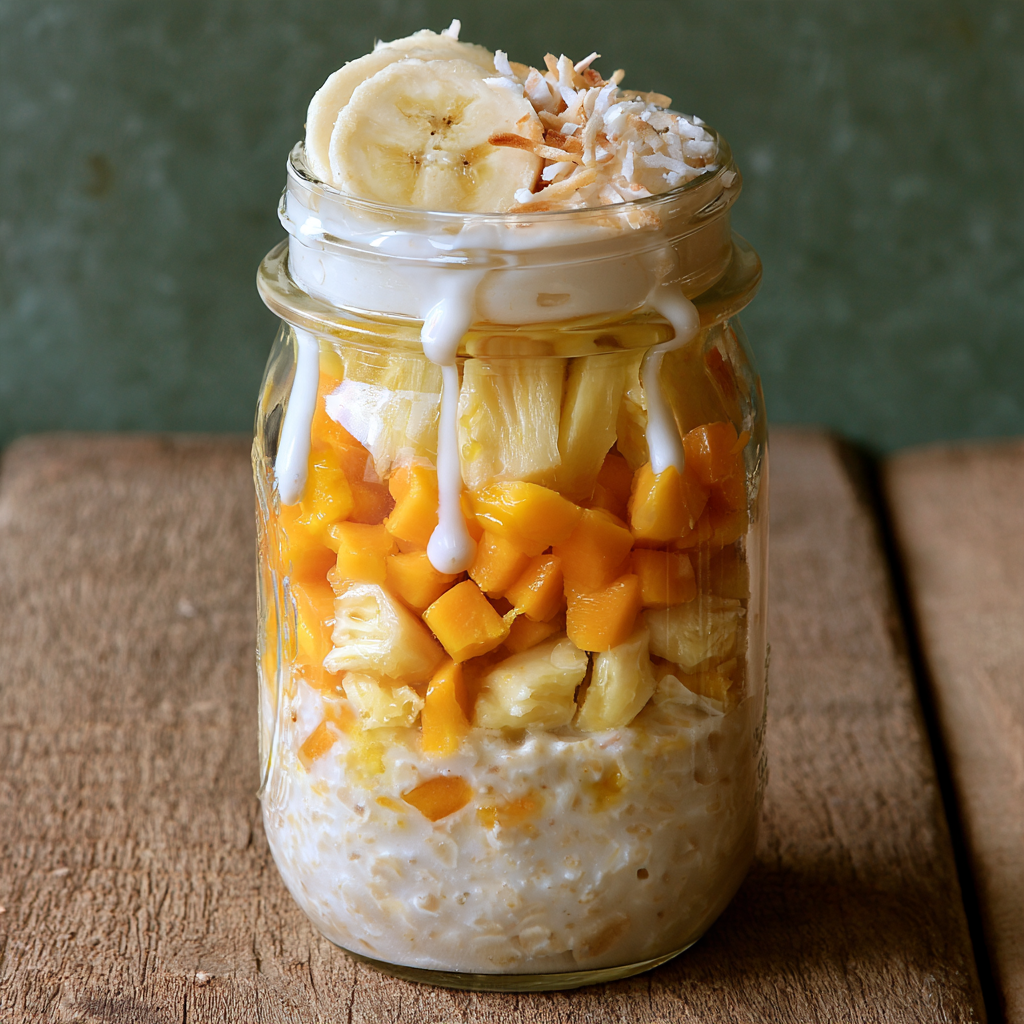 Tropical Protein Overnight Oats