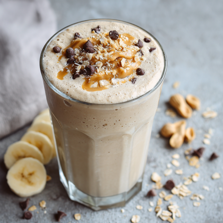 30g PB Cookie Dough Shake (High-Protein Vegan Smoothie)