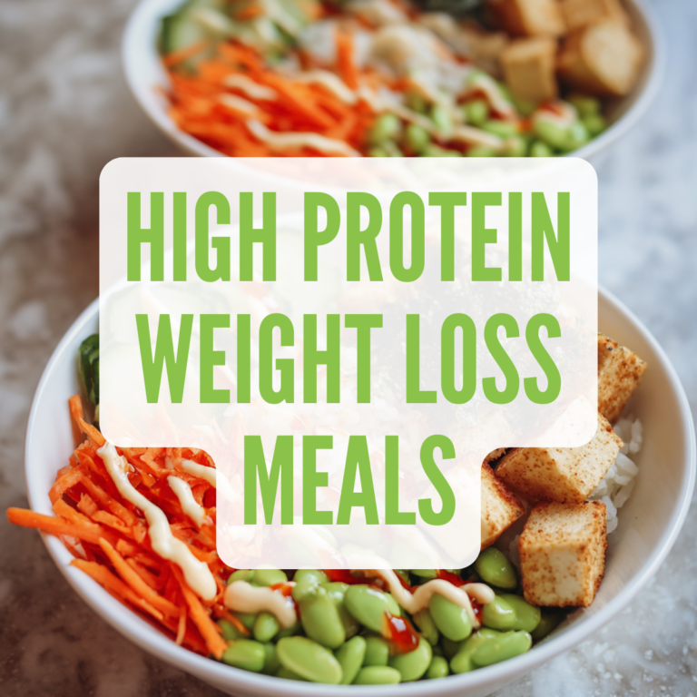 high protein vegan weight loss meals
