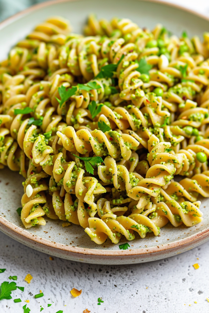 Creamy Edamame Protein Pasta