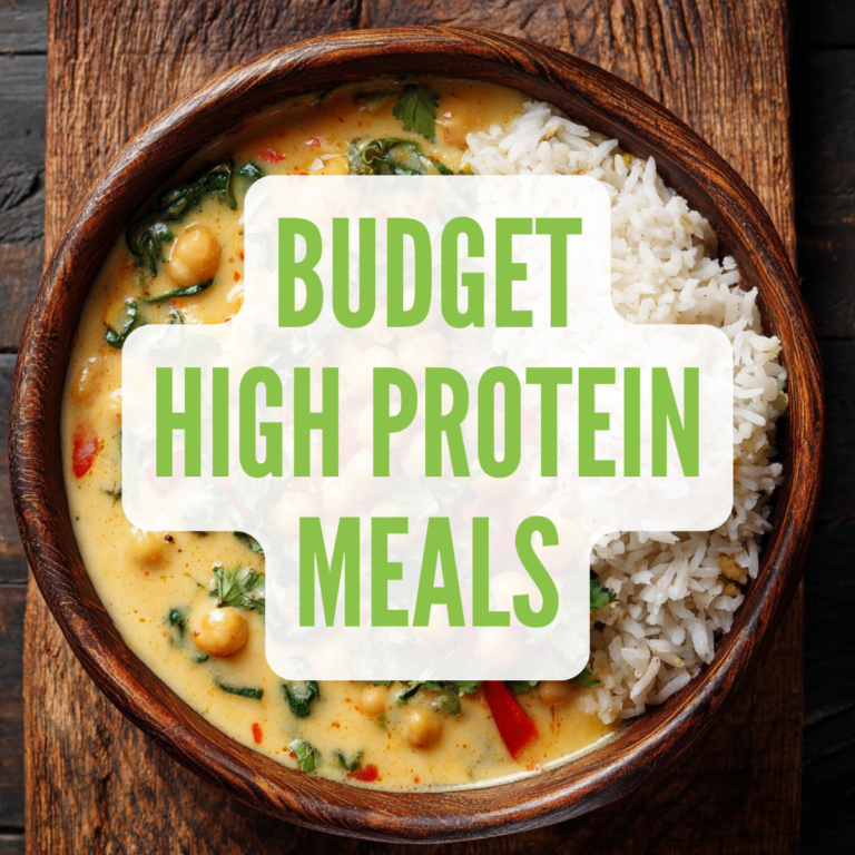 high protein budget meals vegan