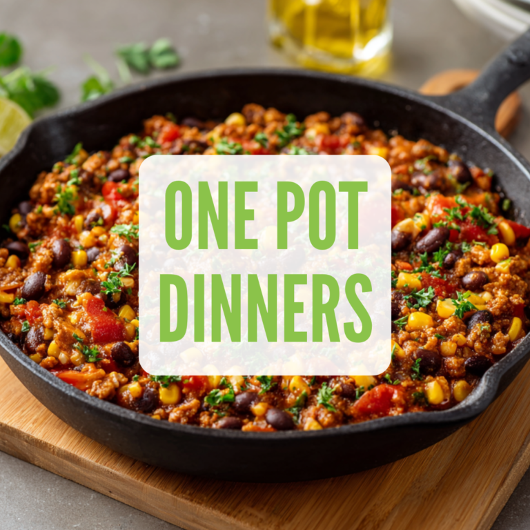 Easy vegan one pot dinners in 20 minutes