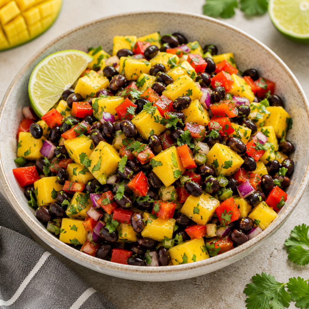 Mango Black Bean Lime Salad