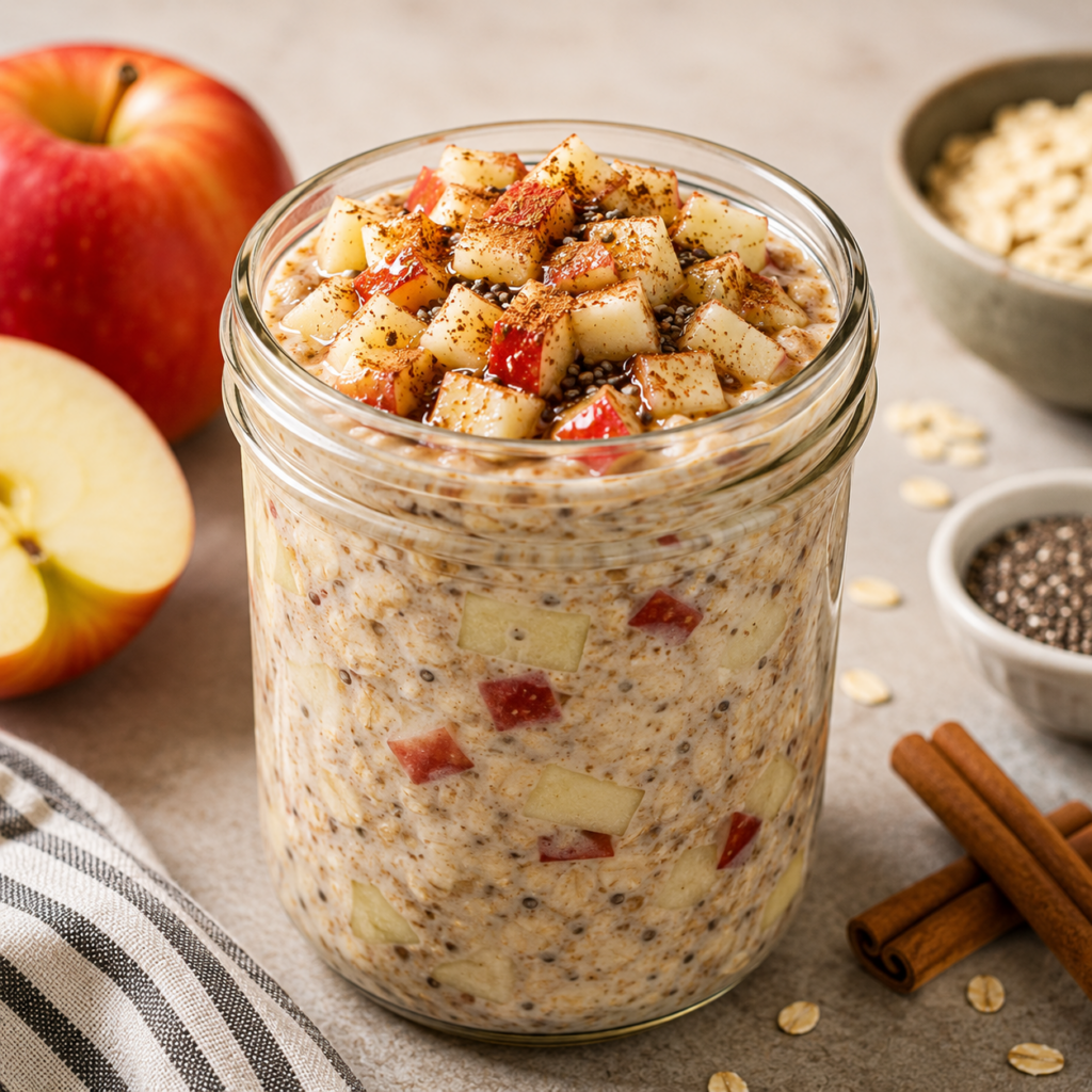 Cinnamon Apple Pie Overnight Oats